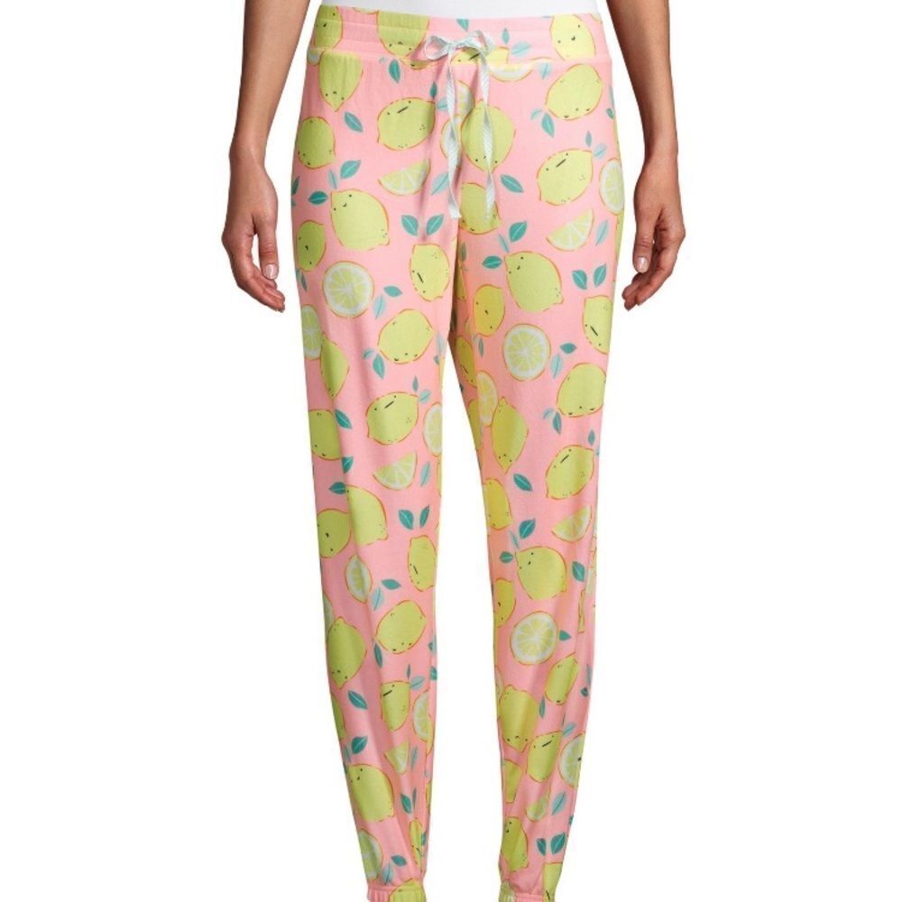 Lemon printed cozy joggers - Picture 1 of 7